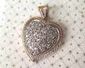 Vintage Diamond Pendant, 14k Gold, Rose-cut Diamonds, ca. 1960s