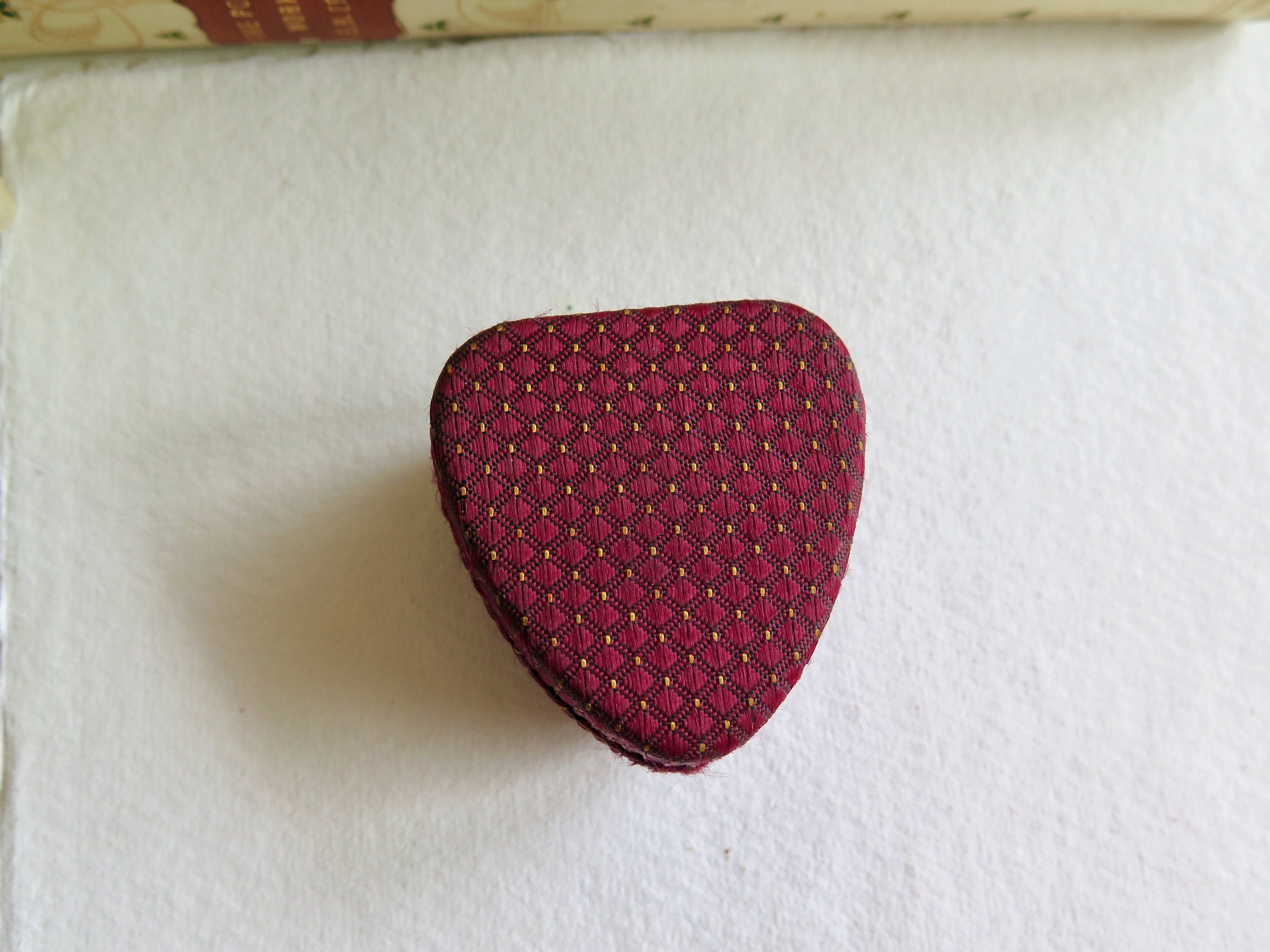 Vintage Heart Shaped Ring Box