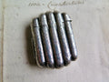 Antique Engraved Silver Vesta Case, Engraved Match Striker, Initials GL