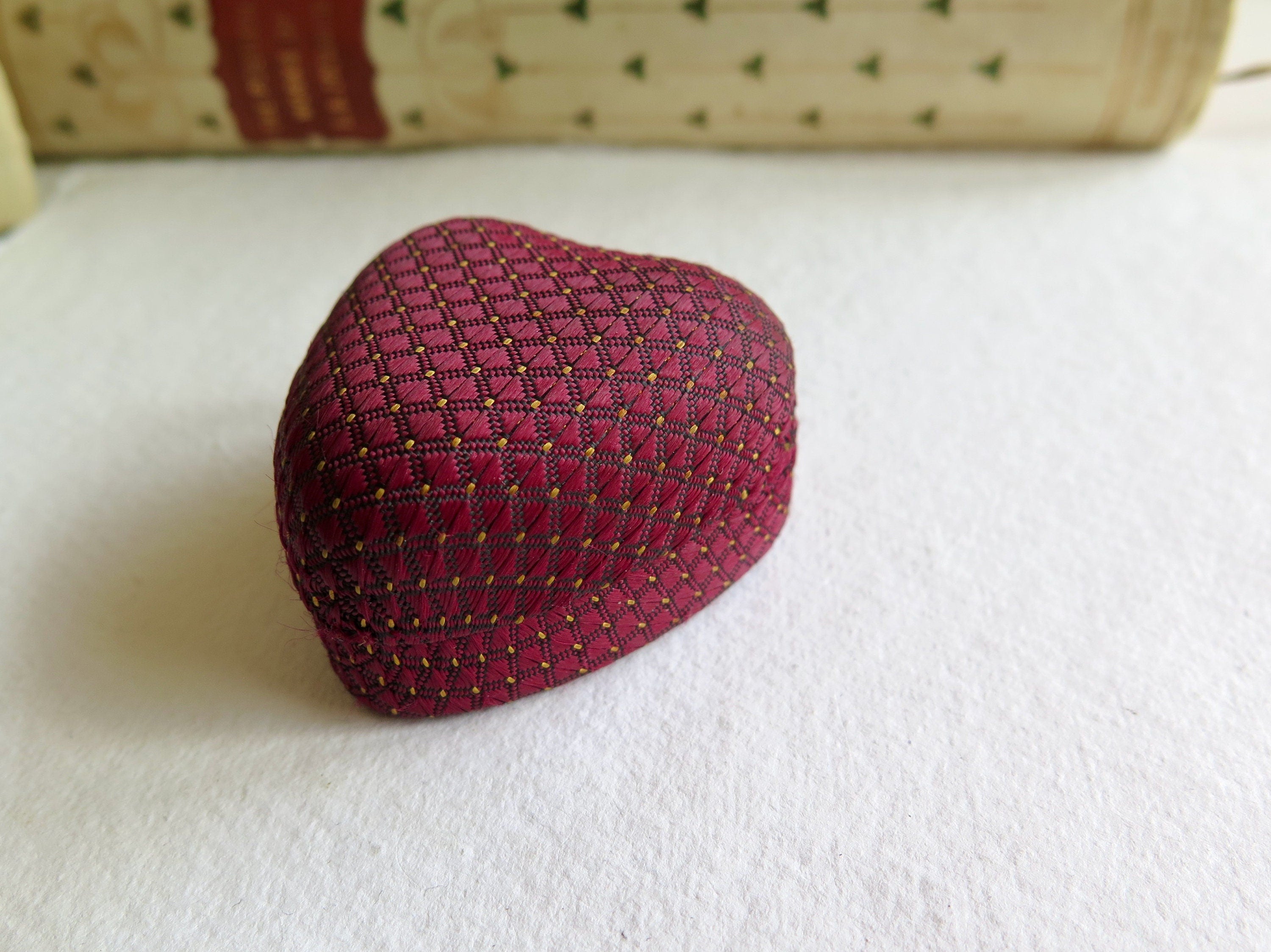 Vintage Heart Shaped Ring Box