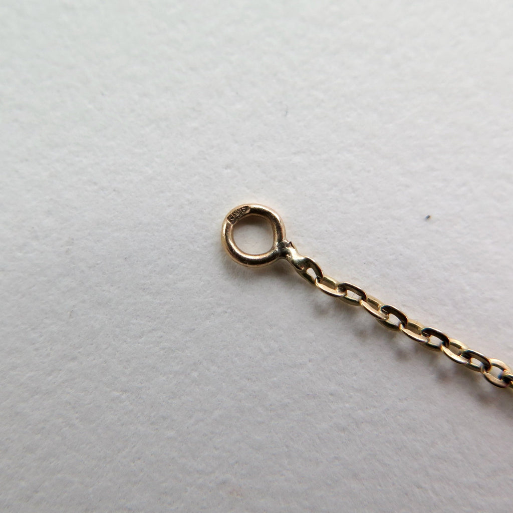 Antique Art Deco Diamond Necklace, 14k Gold, Rose-cut Diamonds, Early 1900s