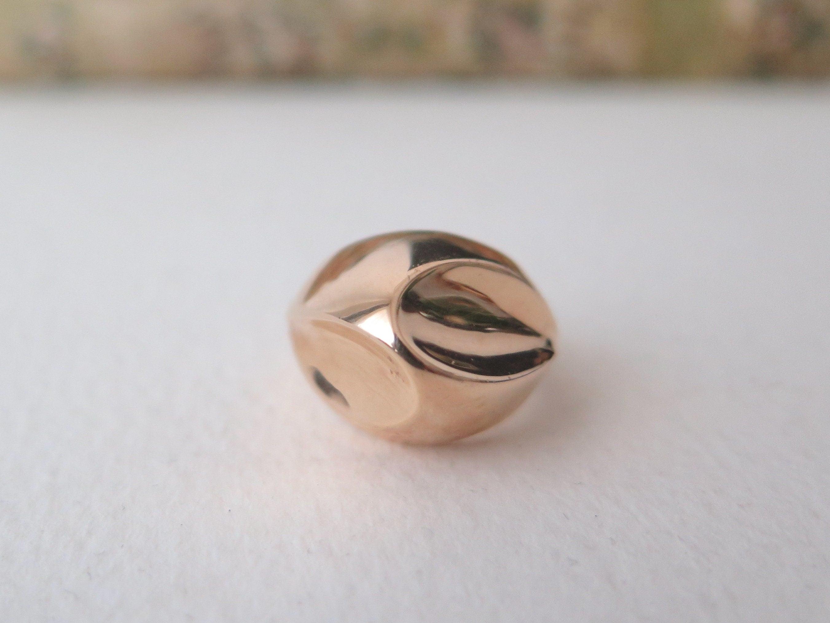 Vintage Guldvirkes 14k Gold Ring: Danish Modernist Jewelry, Size 5