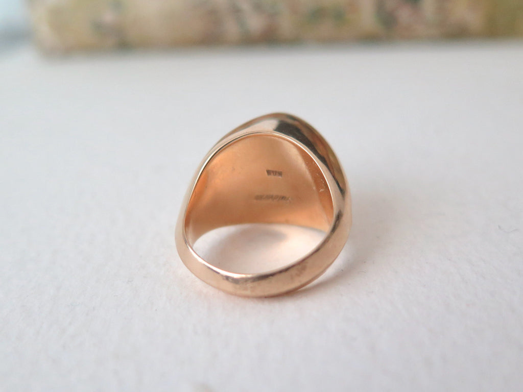 Vintage Guldvirkes 14k Gold Ring: Danish Modernist Jewelry, Size 5