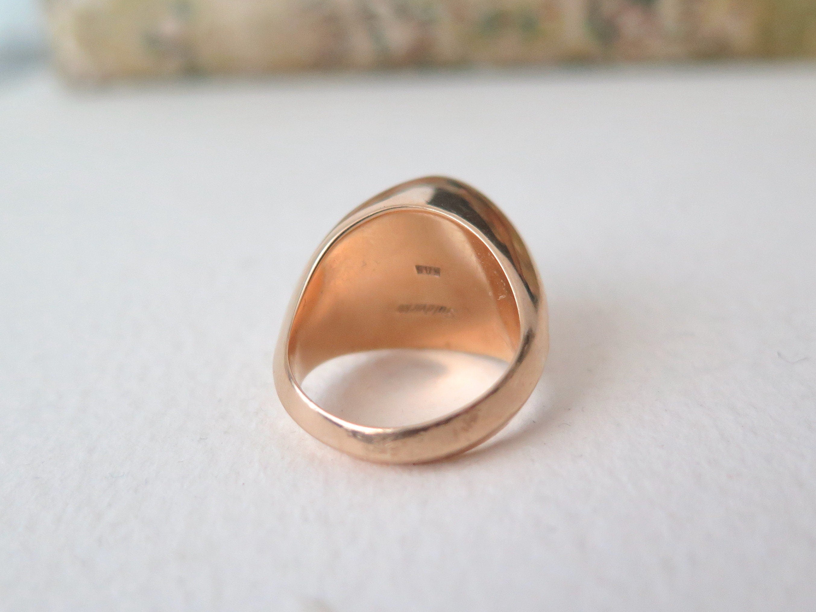 Vintage Guldvirkes 14k Gold Ring: Danish Modernist Jewelry, Size 5