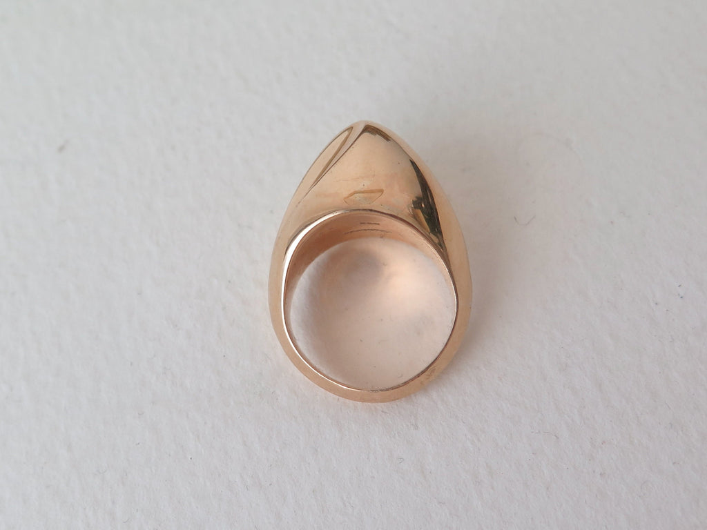 Vintage Guldvirkes 14k Gold Ring: Danish Modernist Jewelry, Size 5