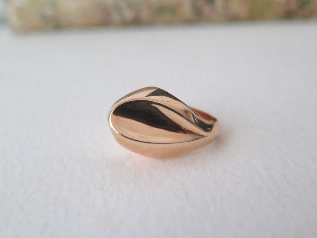 Vintage Guldvirkes 14k Gold Ring: Danish Modernist Jewelry, Size 5