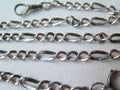 Antique Victorian Niello Silver Chain: Animalier Links, 20 Inch