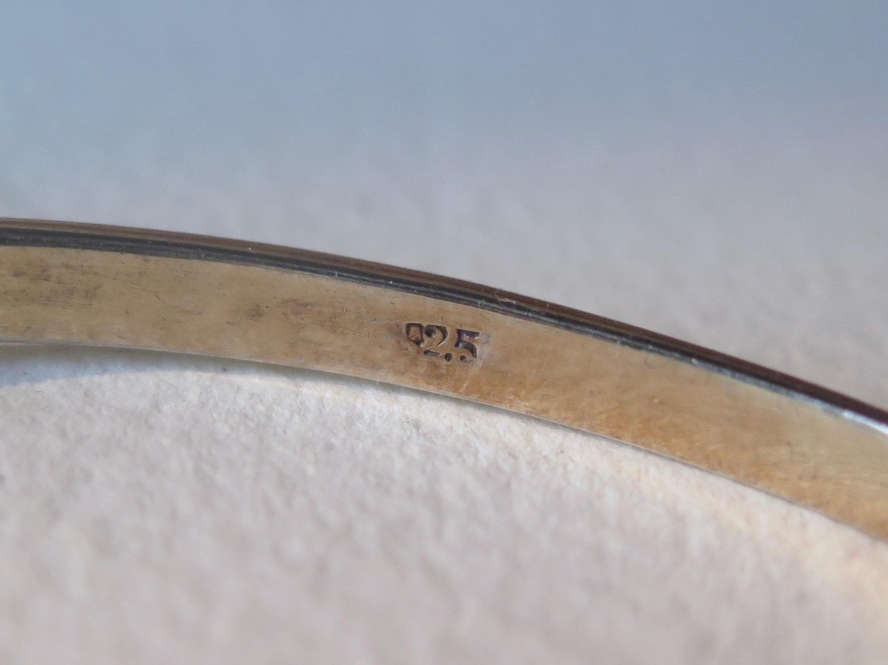 Antique Victorian Sterling Silver Garnet Bangle Bracelet