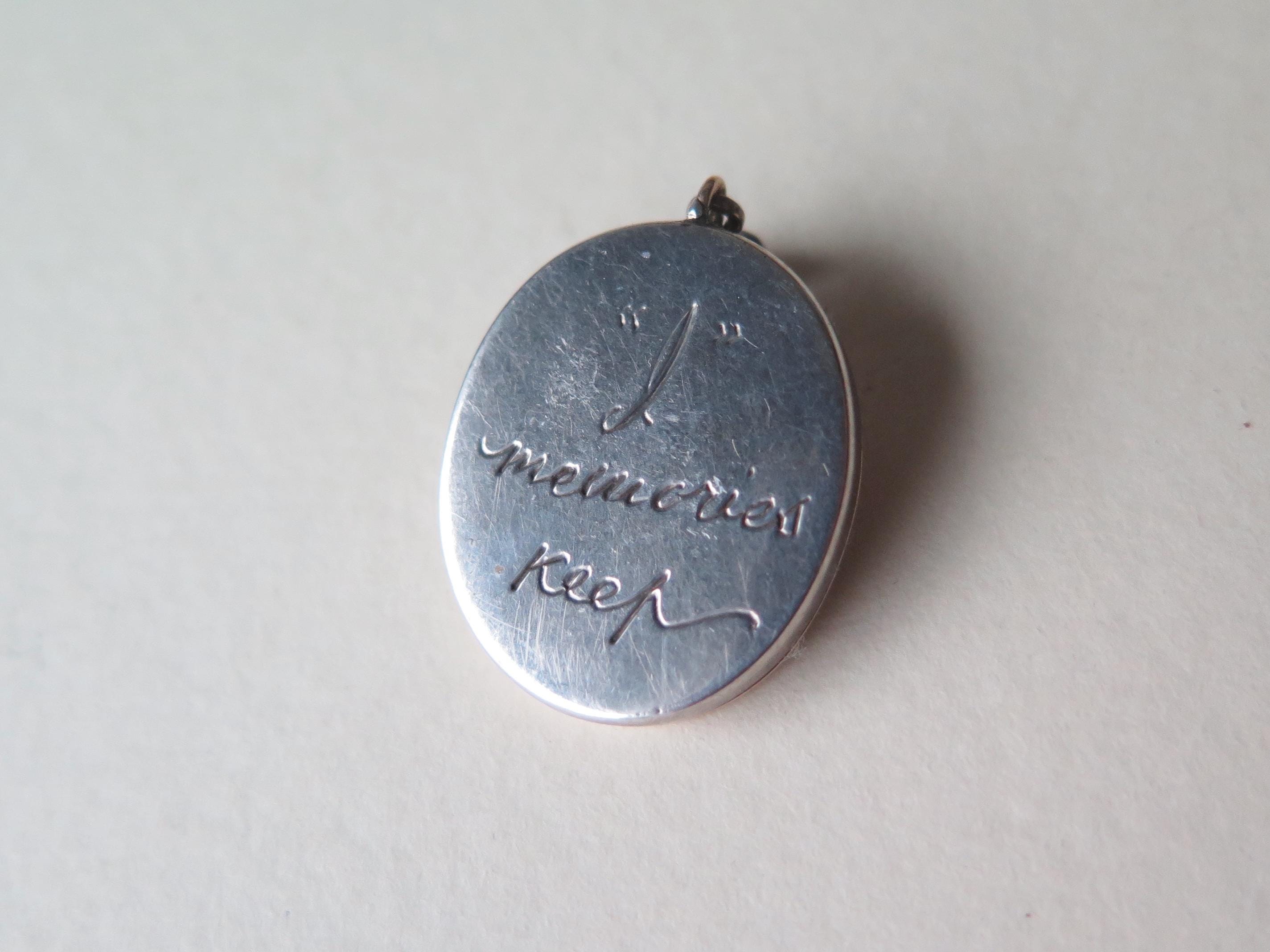 Antique Victorian 14k Enameled Gold Locket Pendant with Diamonds and Secret Religious Medal