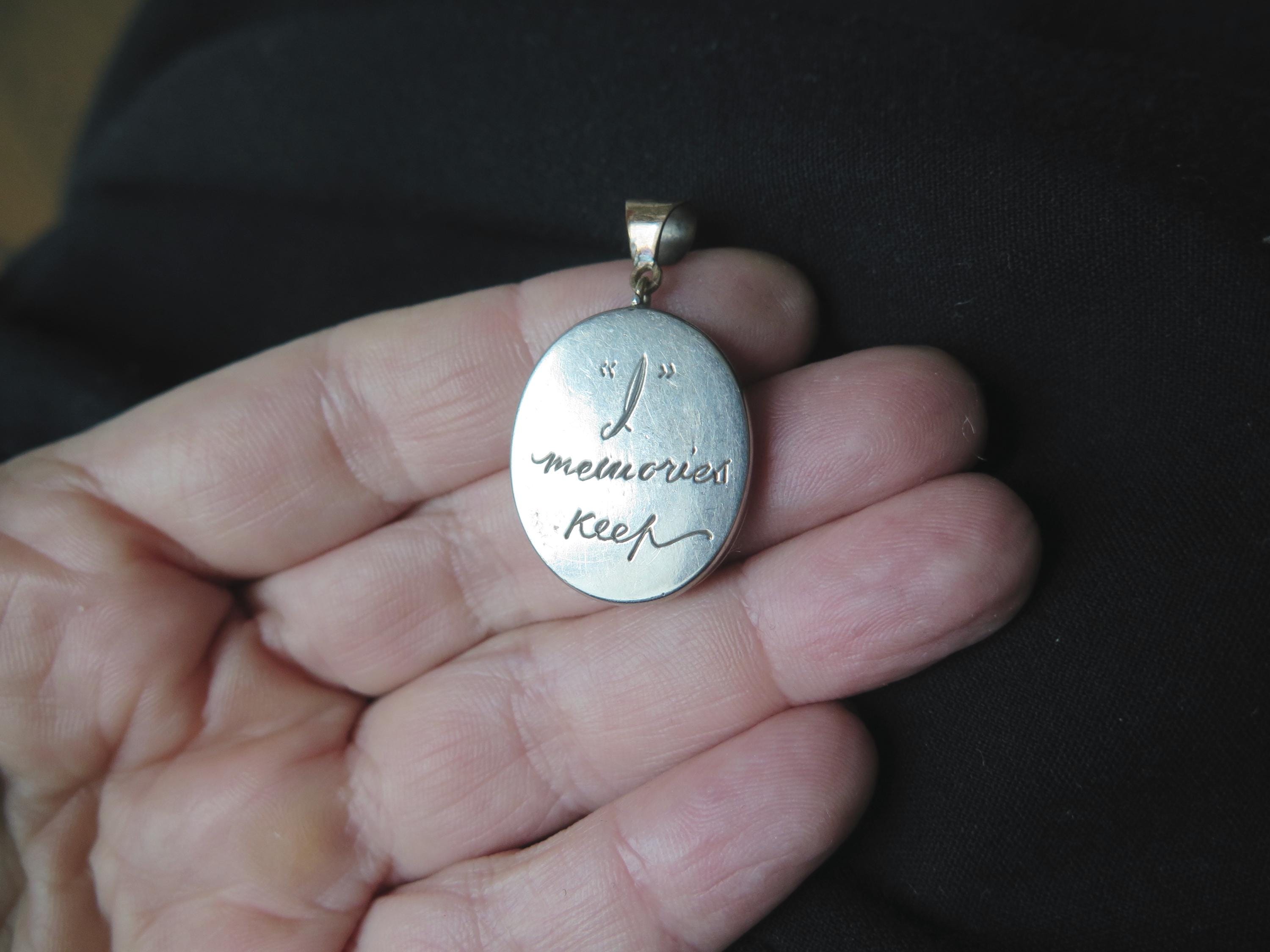 Antique Victorian 14k Enameled Gold Locket Pendant with Diamonds and Secret Religious Medal