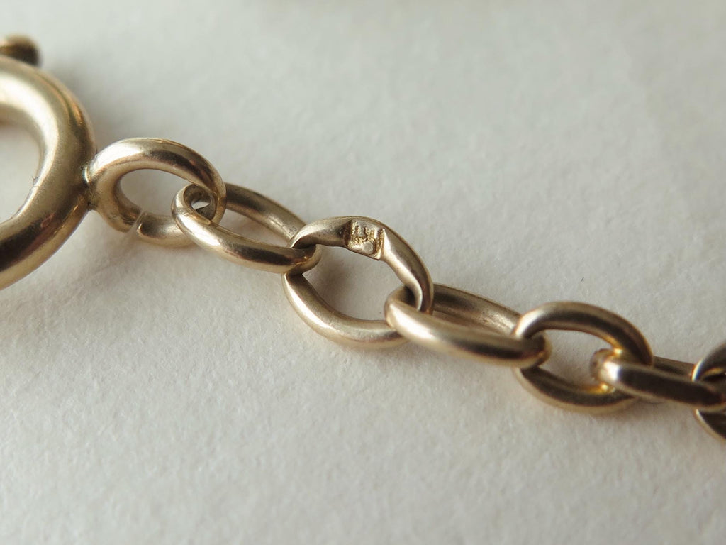 Antique Edwardian 9k Gold Longuard Chain 62.5"