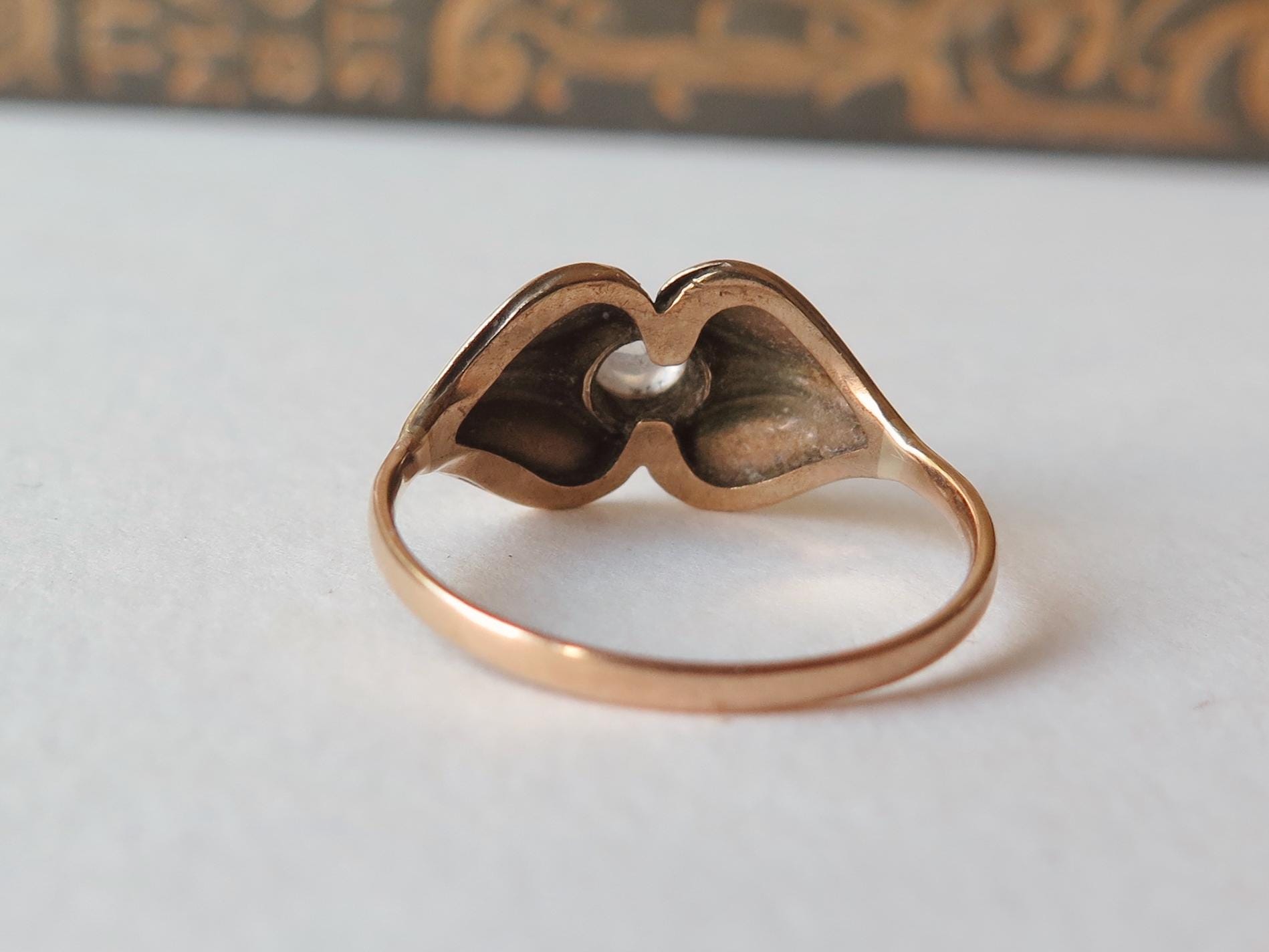 Vintage 18k Gold Moonstone Ring – Gustav Dahlgren, Sweden, 1950s, Scandinavian Design Jewelry