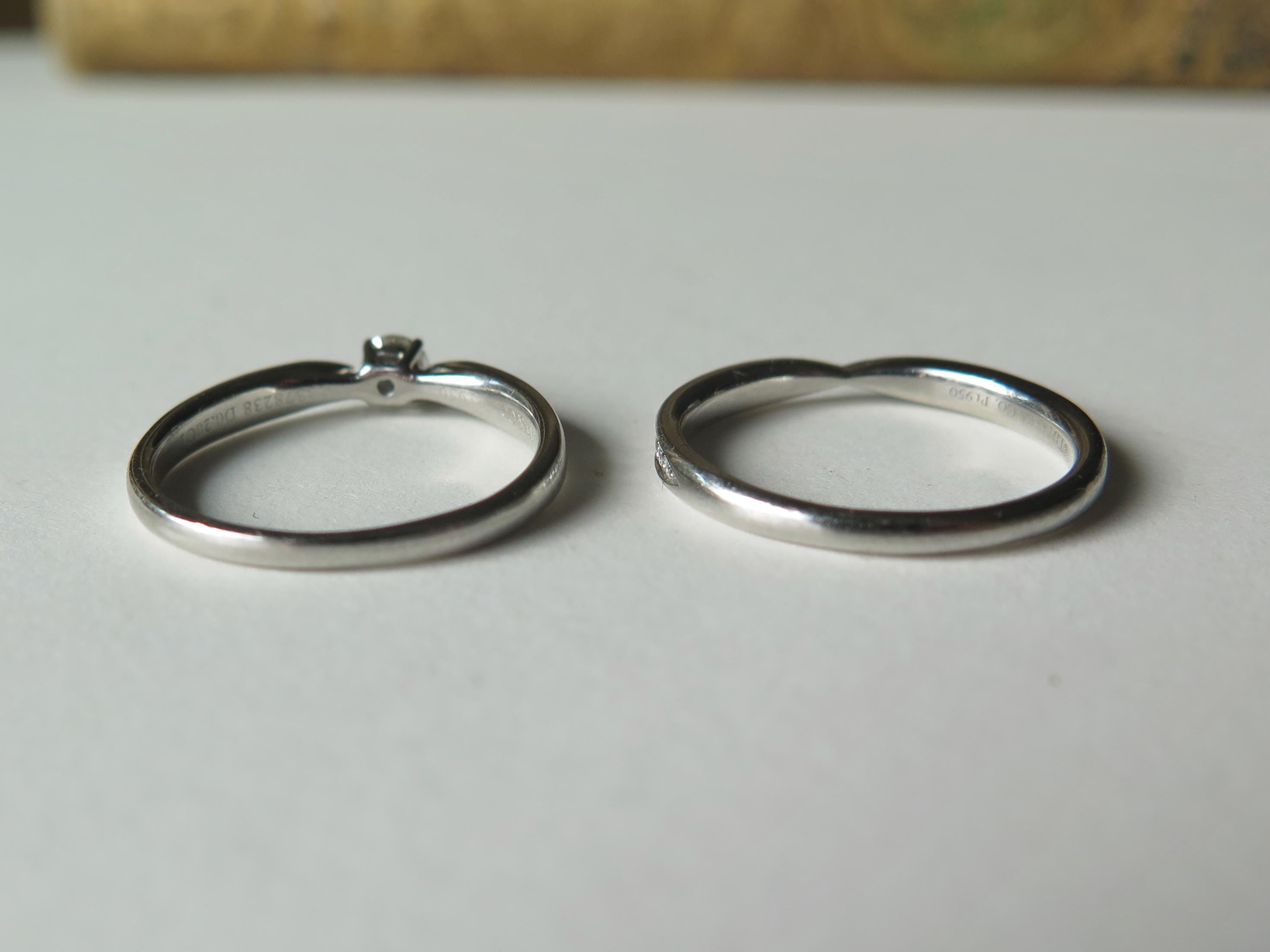 Vintage Tiffany & Co. Wedding Set "Harmony", Bridal Set in Platinum and Diamonds