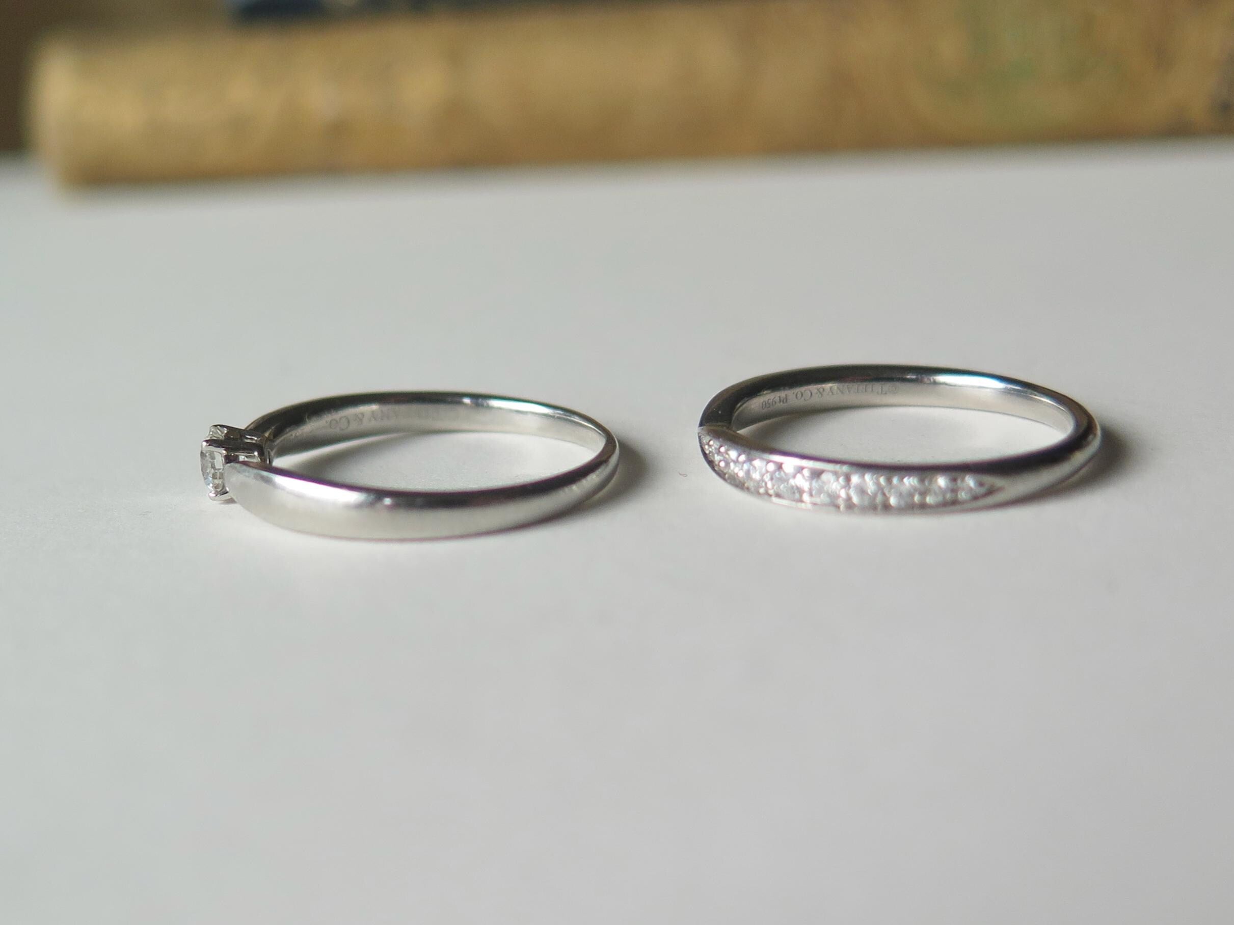 Vintage Tiffany & Co. Wedding Set "Harmony", Bridal Set in Platinum and Diamonds