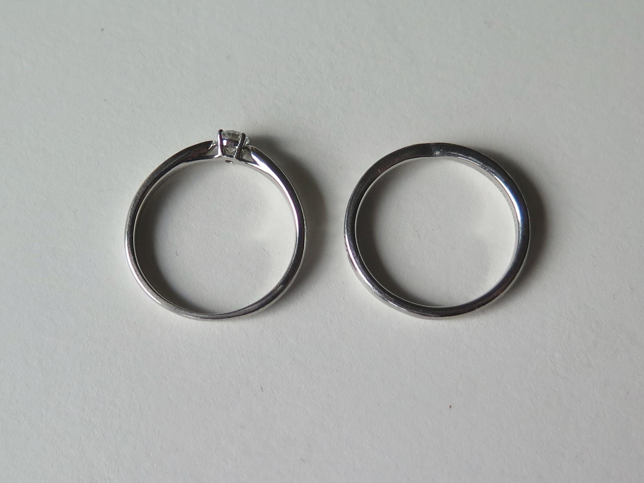 Vintage Tiffany & Co. Wedding Set "Harmony", Bridal Set in Platinum and Diamonds
