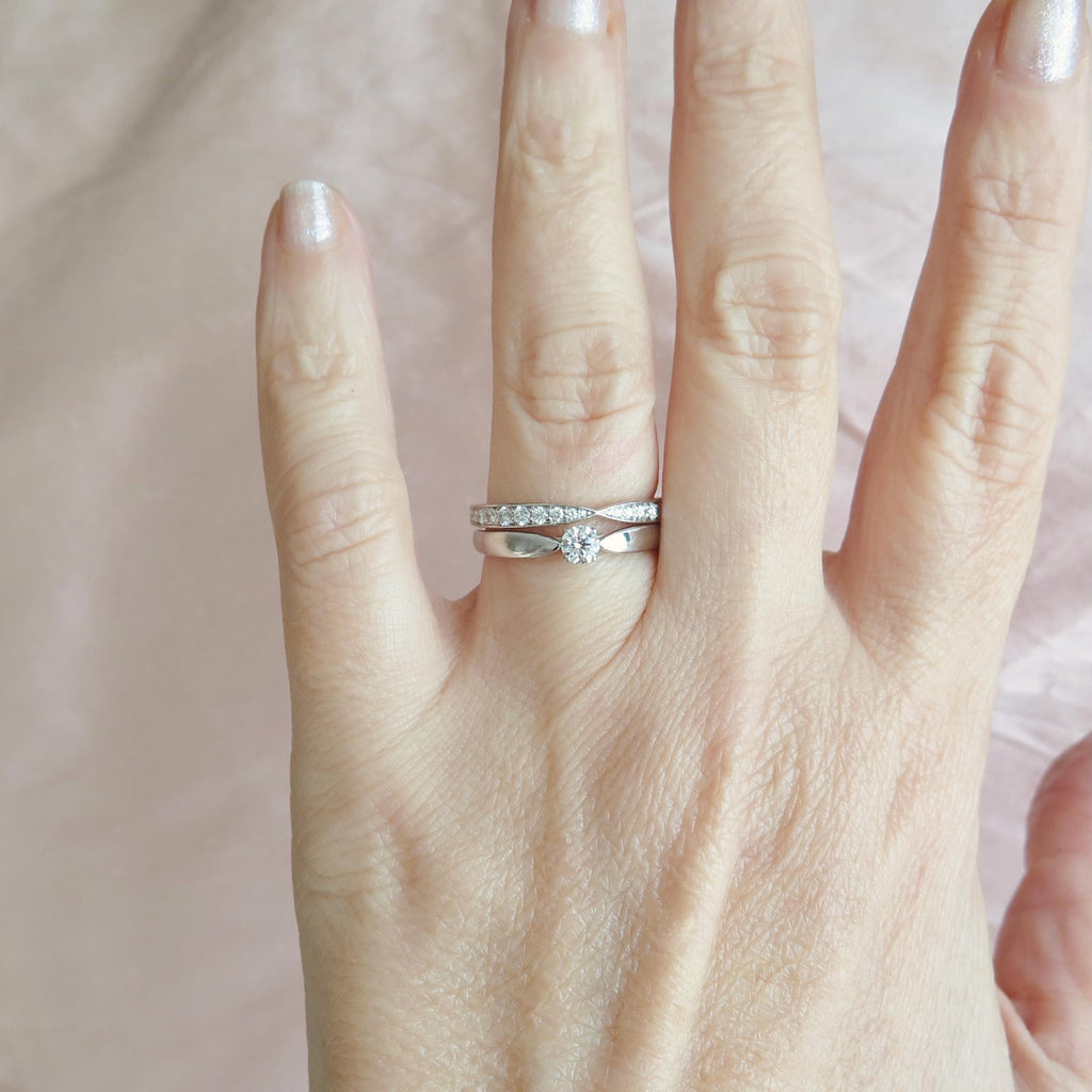 Vintage Tiffany & Co. Wedding Set "Harmony", Bridal Set in Platinum and Diamonds