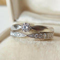 Vintage Tiffany & Co. Wedding Set "Harmony", Bridal Set in Platinum and Diamonds