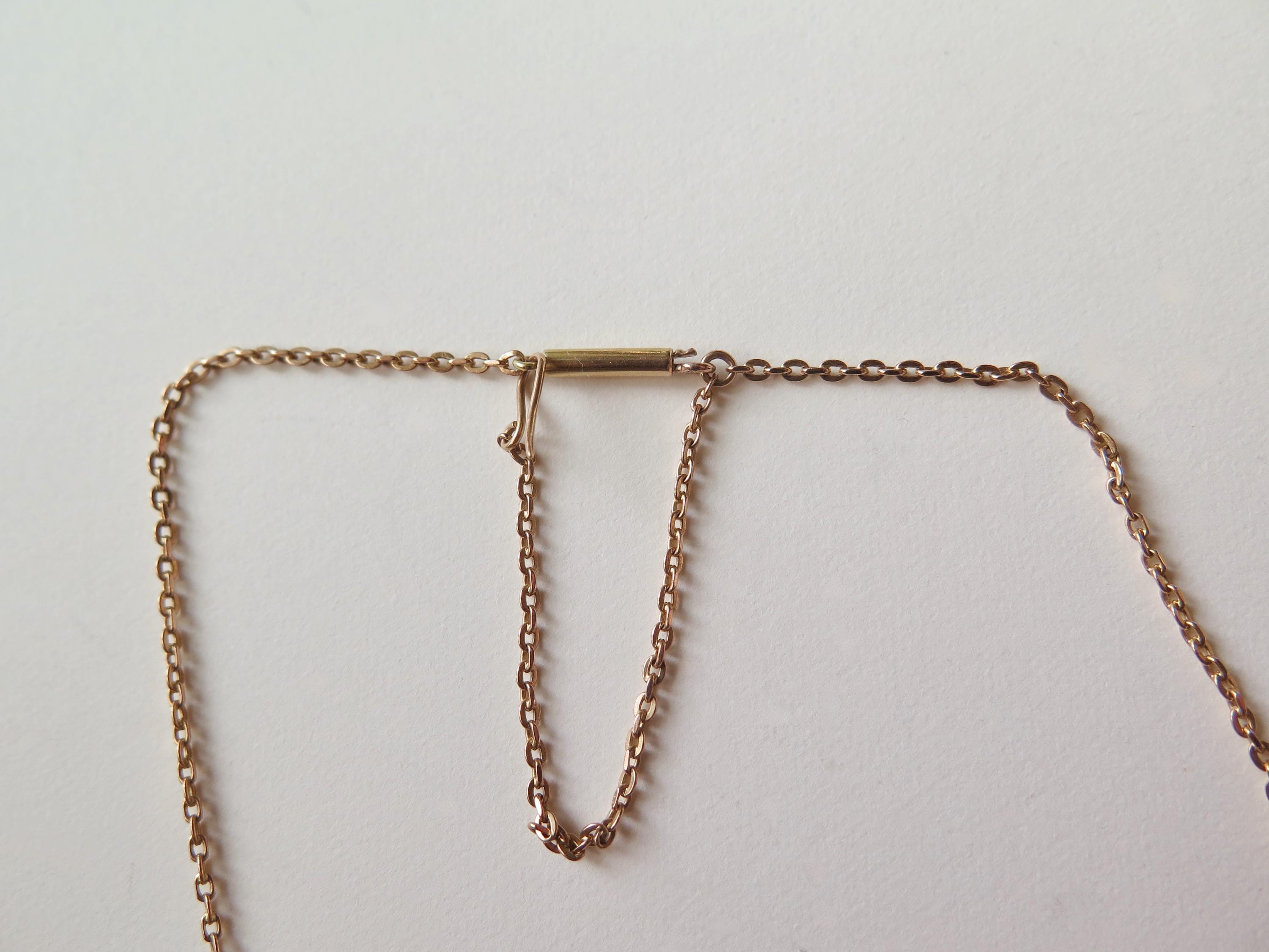 Antique Lapis Lazuli Lavalier Necklace, 15k Gold, Celestial Drop Pendant